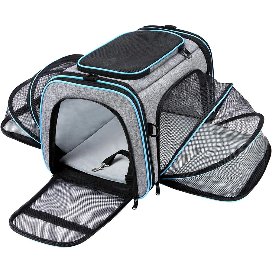 Transportadora expandible para perros y gatos