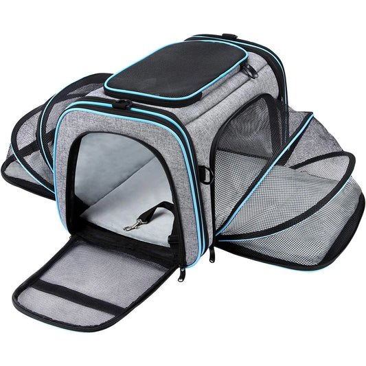 Transportadora expandible para perros y gatos