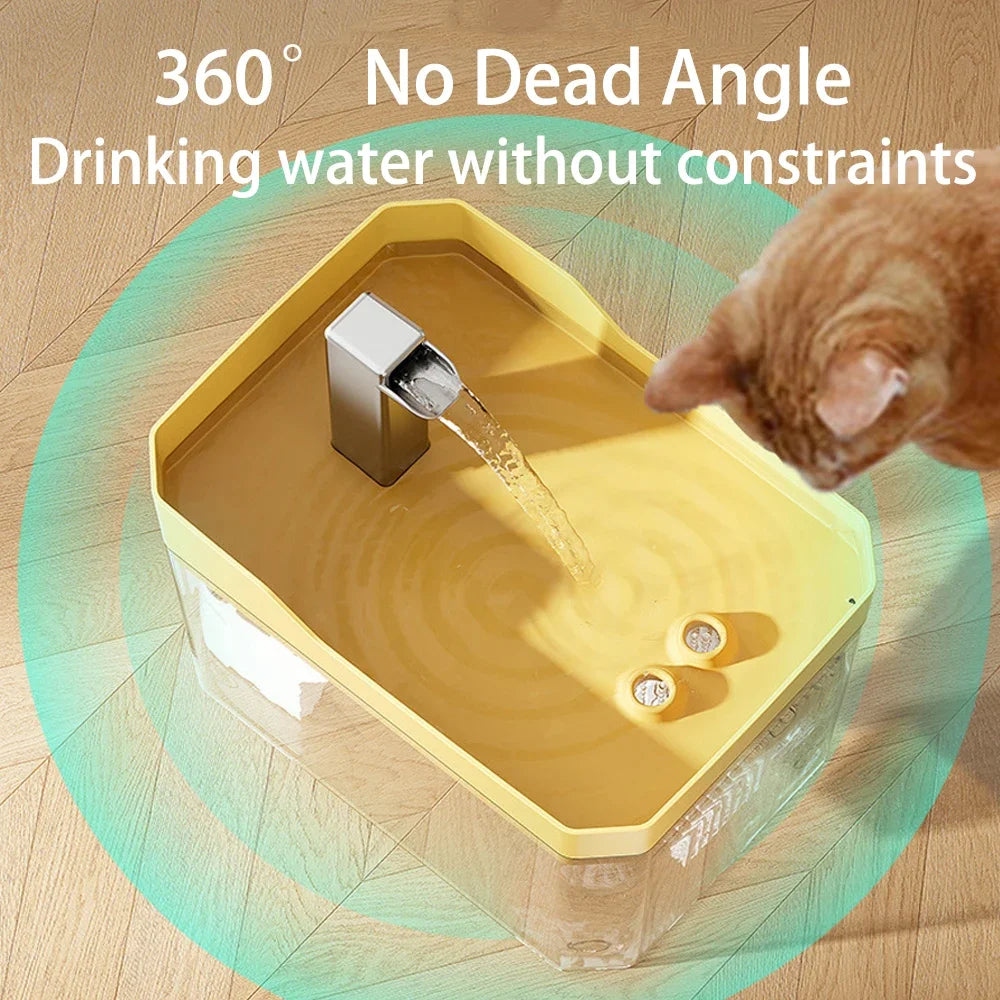 Componentes de la fuente de agua automática para gatos