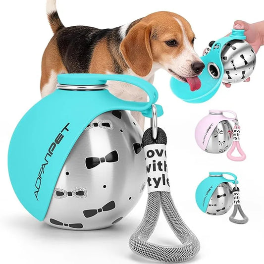 Botella de agua portátil antigoteo para perros y gatos - Omnipet