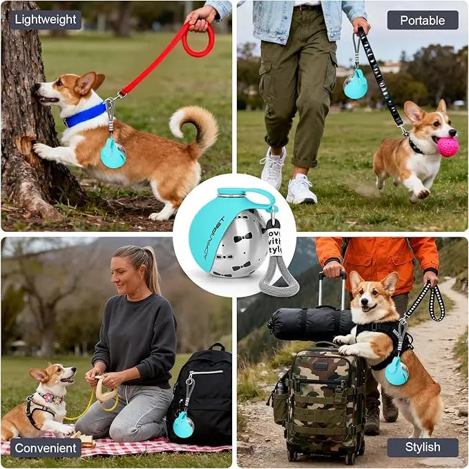 Botella de agua para mascotas - forma ergonómica