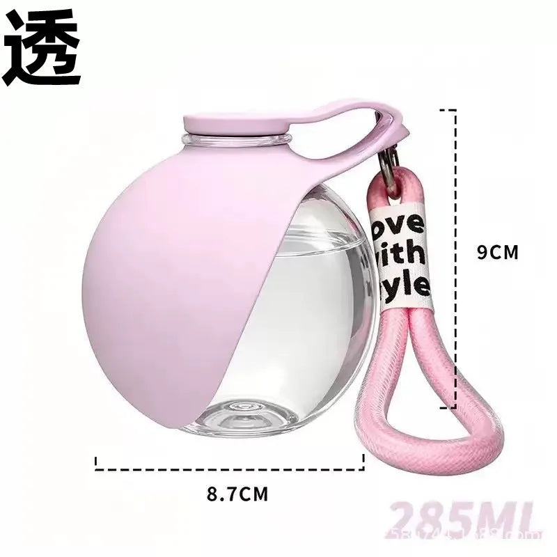 Botella de agua para mascotas - color rosa