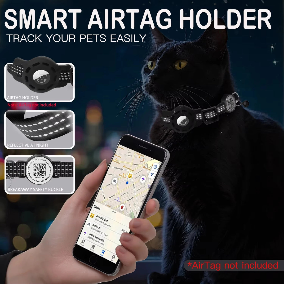 Collar para gatos - cierre antiahogo breakaway